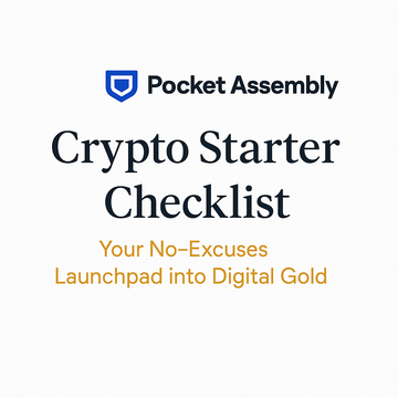 Crypto Starter Checklist – Free Beginner PDF Guide to Bitcoin, Ethereum, and Wallet Setup