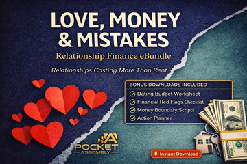 Love Money and Mistakes Relationship Finance eBook + Dating Budget Planner Money Boundaries Guide Digital Download