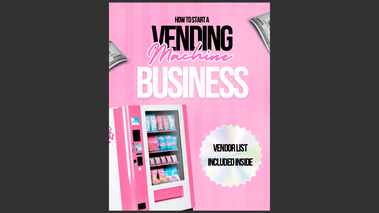 How to Start A Vending Machine Business